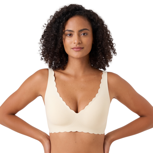 Siléor™ Wave-Edge V-Neck Bra
