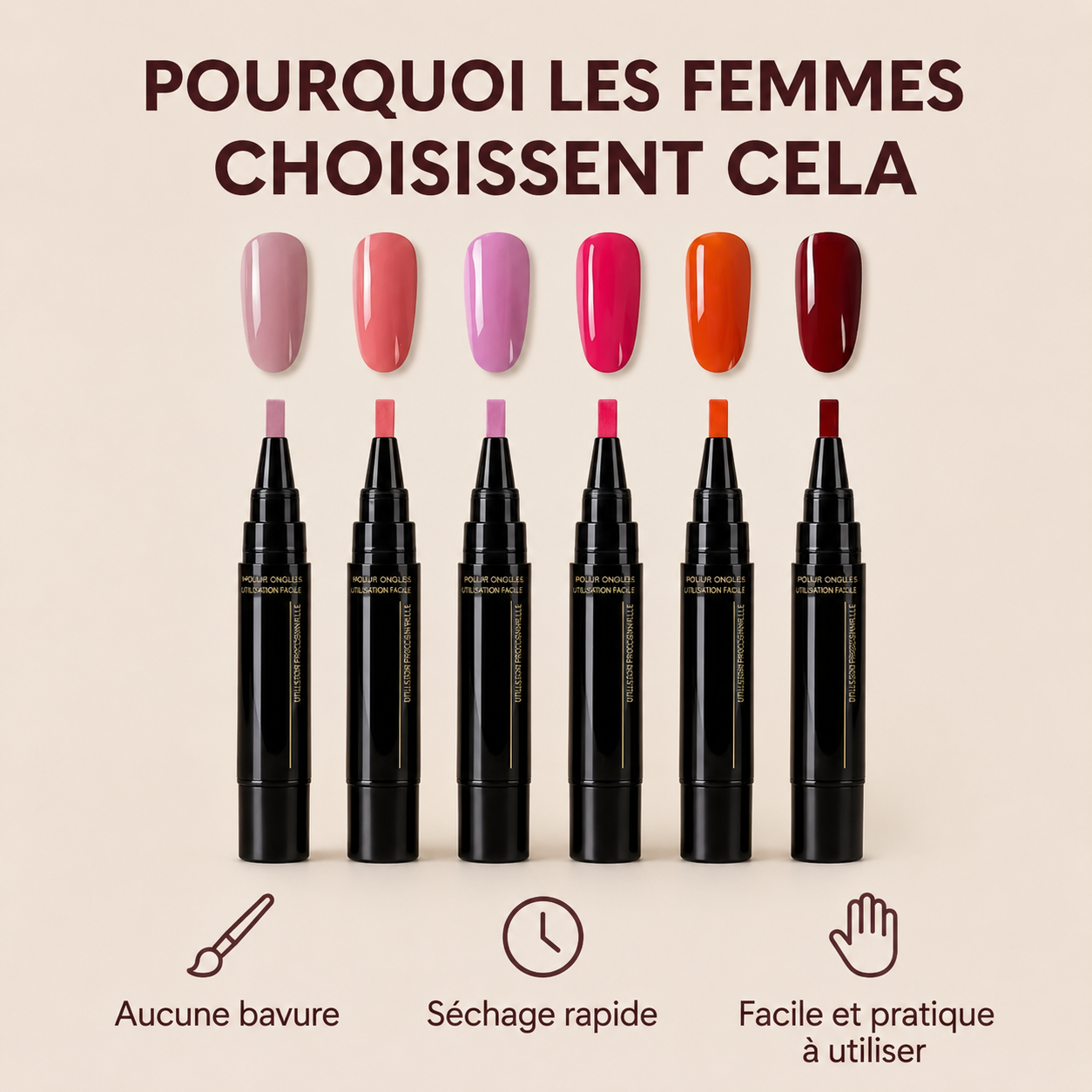 Ensemble de stylos à ongles QuickPolish